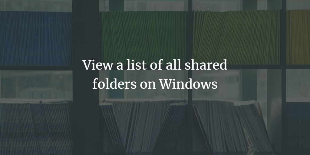 Shared Folders List