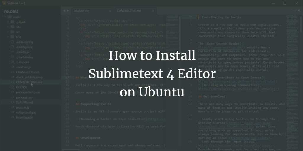 install sublime text editor