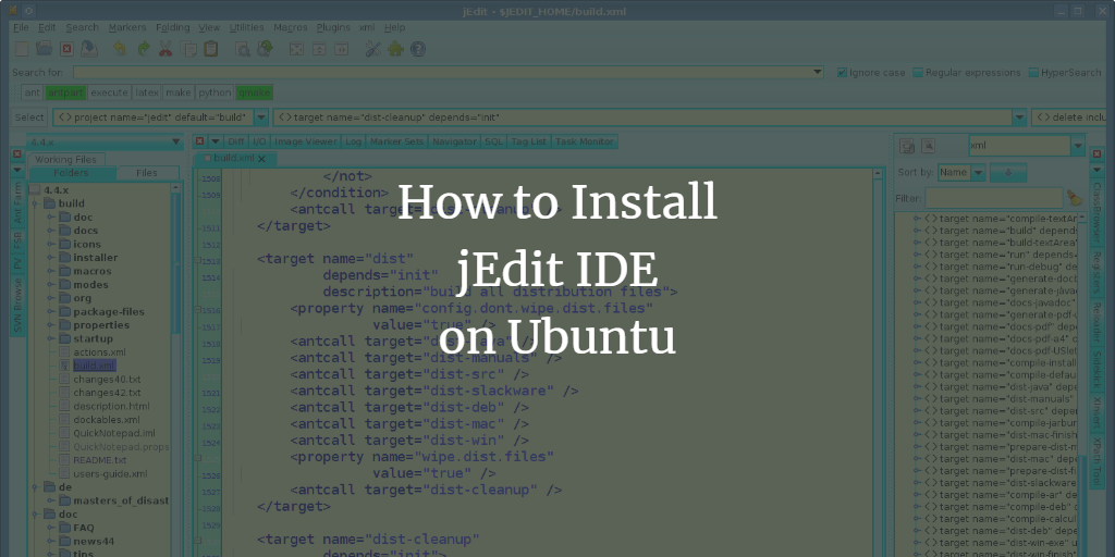 Ubuntu jEdit IDE Installation