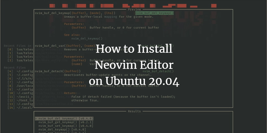 NeoVIM Editor