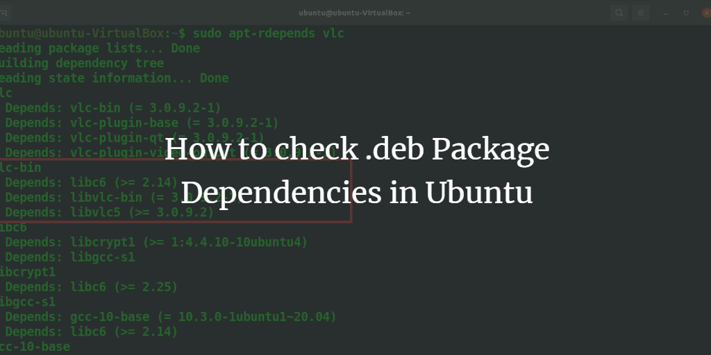 Ubuntu Package dependencies