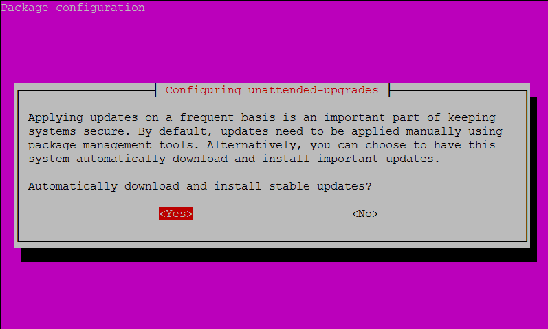 Ubuntu unattended updates