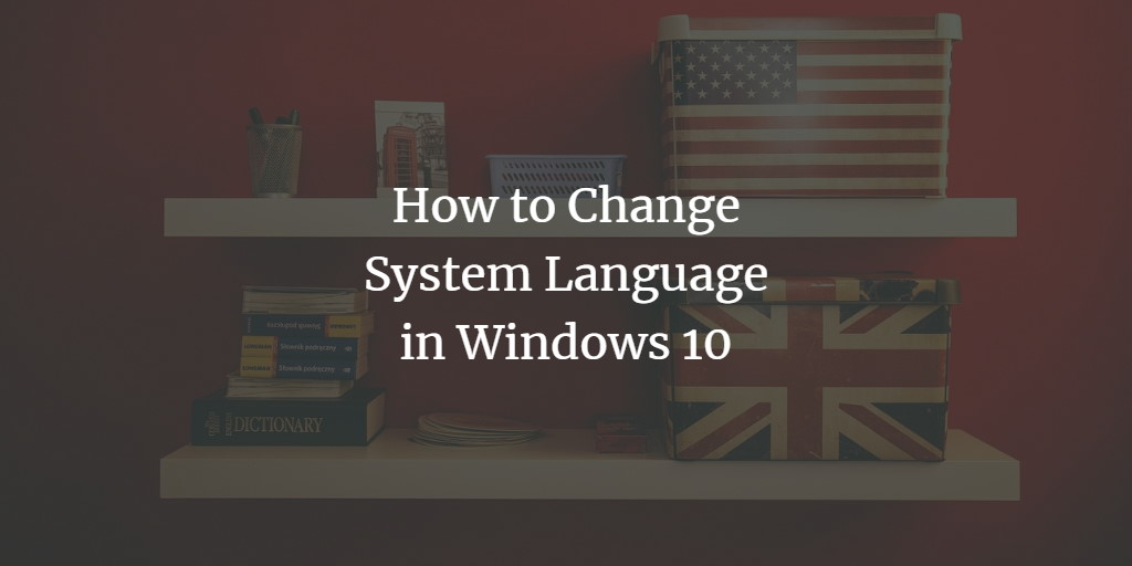 Windows 10 language