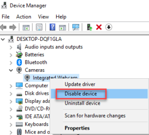 How to change Default Camera on Windows 10