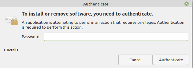 Authenticate as admin