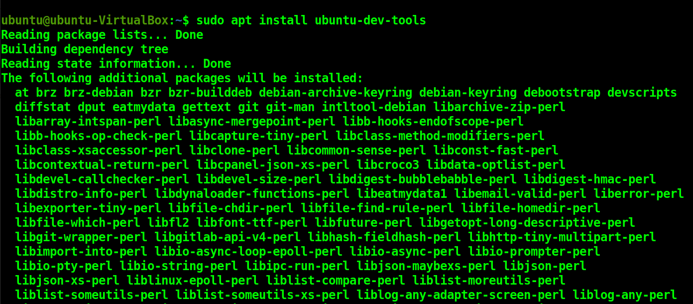 install ubuntu-dev-tools