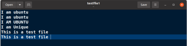 How to find duplicate text in files with the uniq command on linux