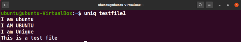 How to find duplicate text in files with the uniq command on linux