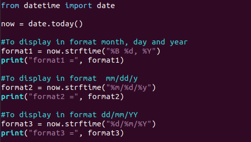 date class in python