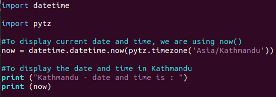 How to get the current Date and Time Python