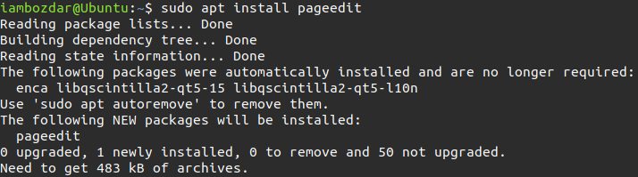 Install PageEdit on Ubuntu