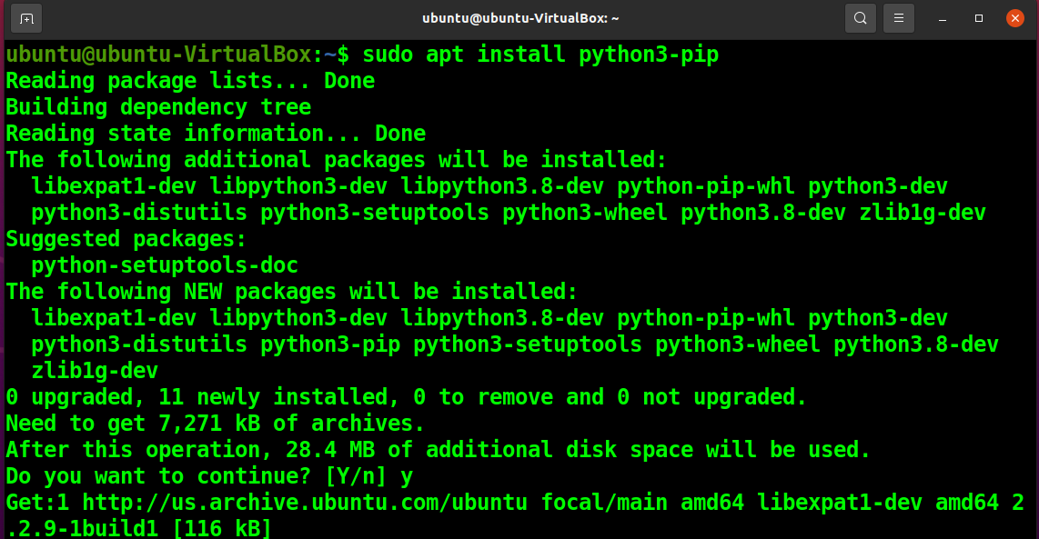 Install python pip