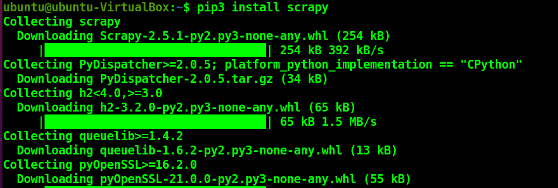 Install Python package using pip