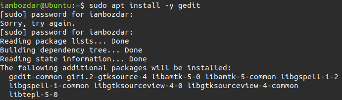 Install Gedit