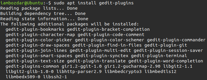Install gEdit Plugins