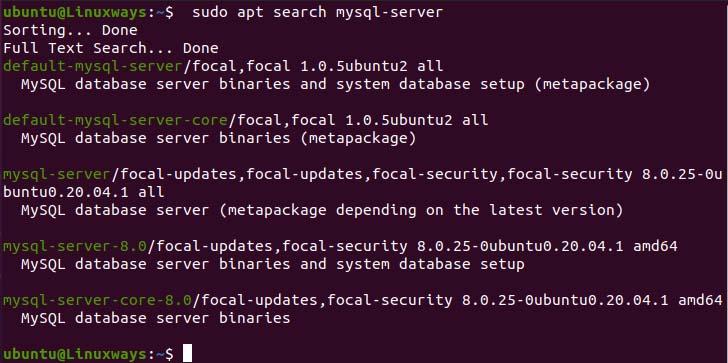 Query packages using apt